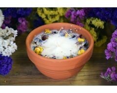 Laureta Candles svece ar augiem un citronzāles ēterisko eļļu, Dizains: 1