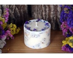 Laureta Candles svece ar rudzupuķēm un litsea ēterisko eļļu