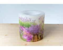 Laureta Candles Parafīna laterna ar lavandām
