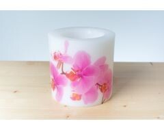 Laureta Candles Parafīna laterna ar orhidejām