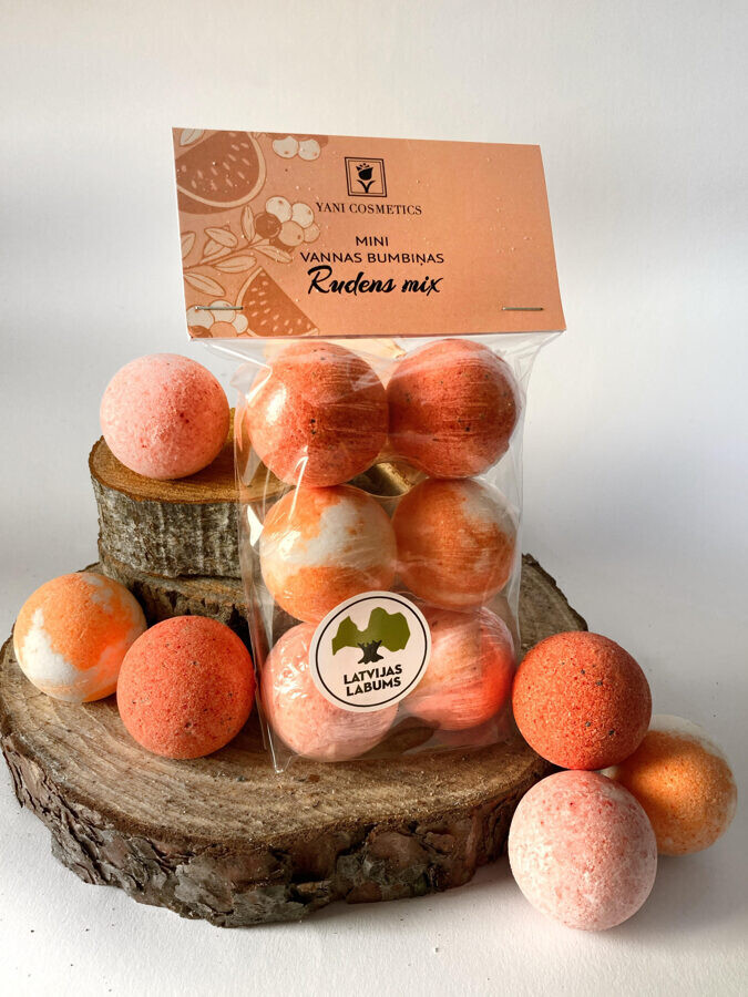 Mini vannas bumbas. Rudens Mix