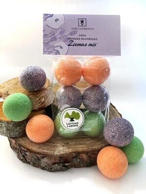 Mini vannas bumbas. Ziemas Mix Mini vannas bumbas. Ziemas Mix