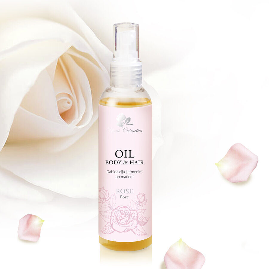 Dabīga eļļa ķermenim un matiem – rožu 200 ml