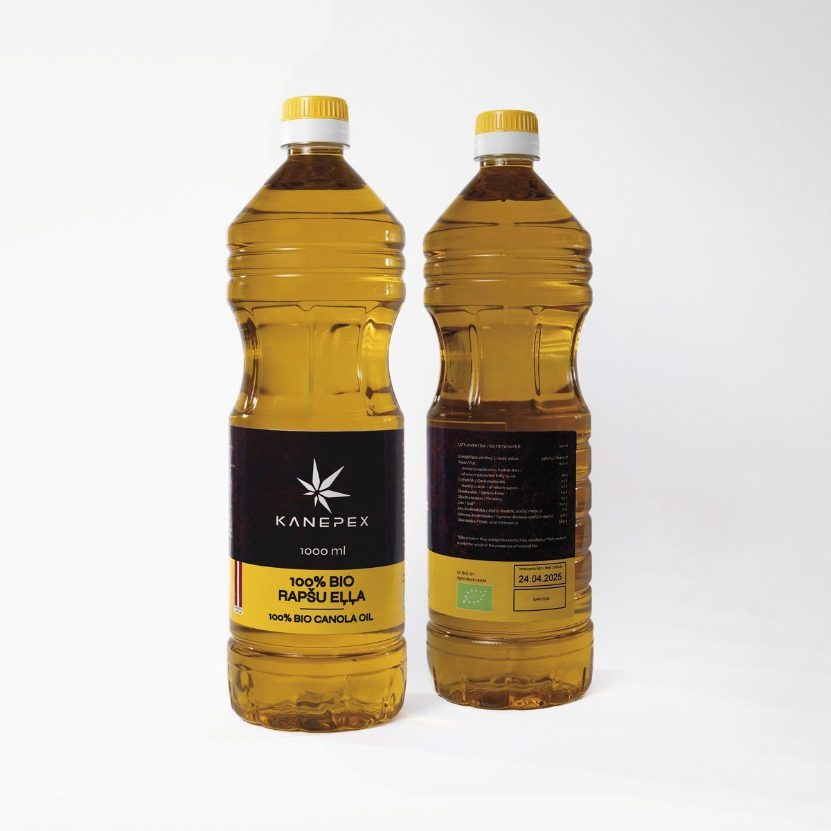 100% BIO Rapšu eļļa, 1000ml