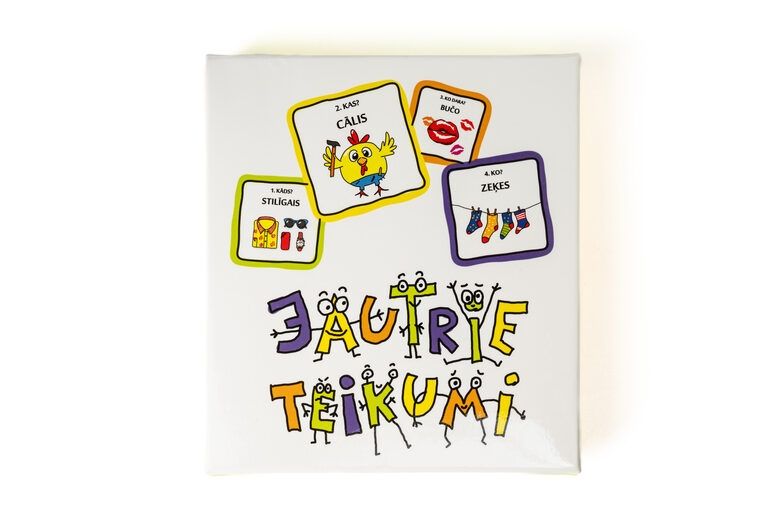 Spēle JAUTRIE TEIKUMI, trīs spēles vienā   Spēle JAUTRIE TEIKUMI, trīs spēles vienā