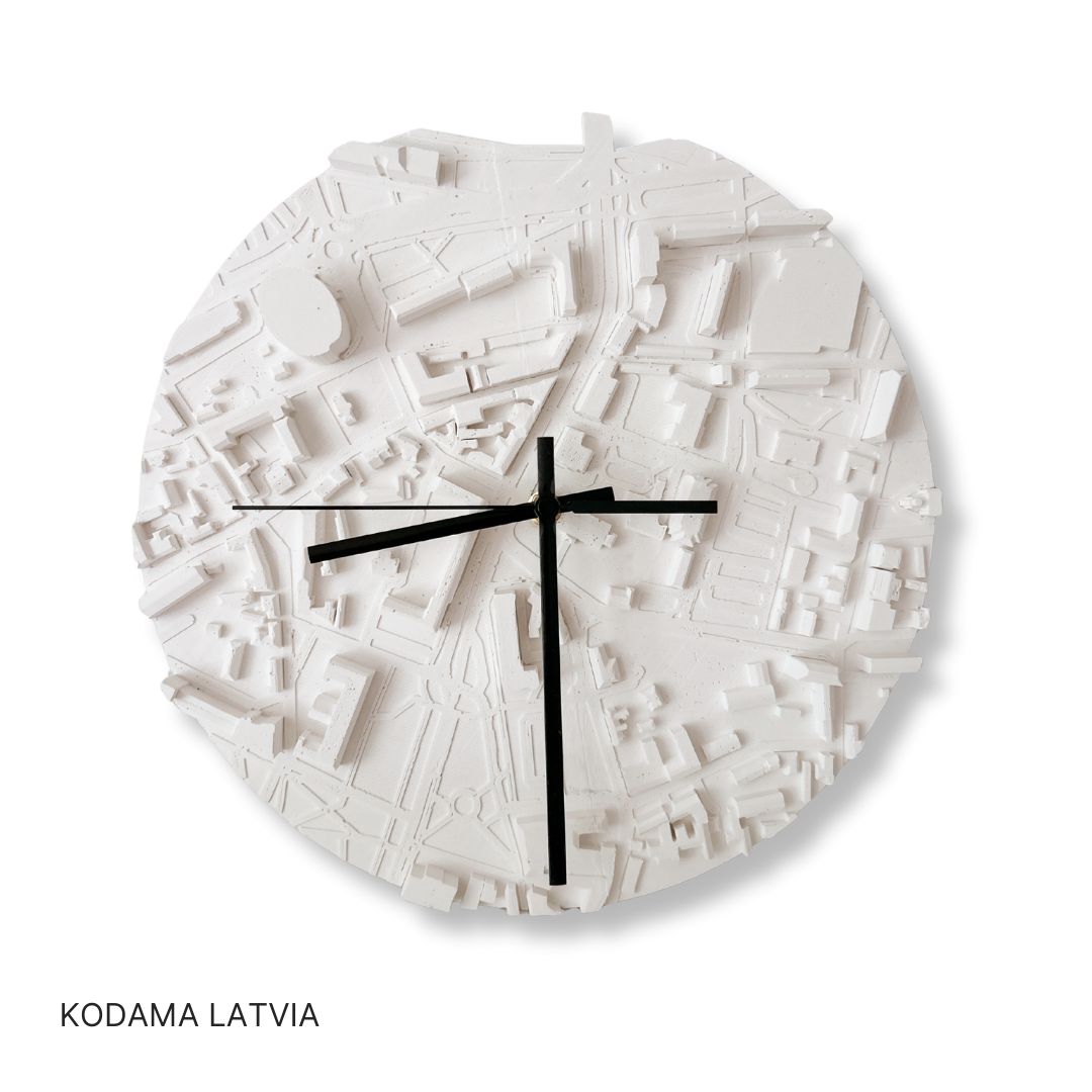 Unikāls un detalizēts Liepājas 3D pulkstenis Unikāls un detalizēts Liepājas 3D pulkstenis