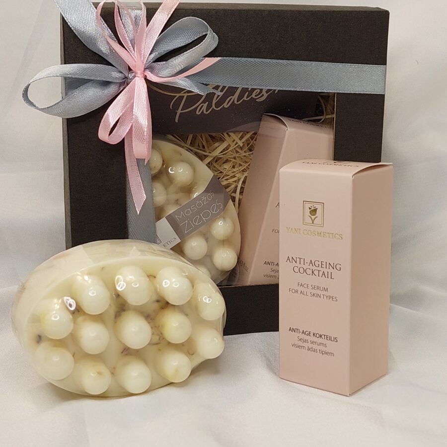 Подарочный набор «Массажное мыло + сыворотка Anti Agein»