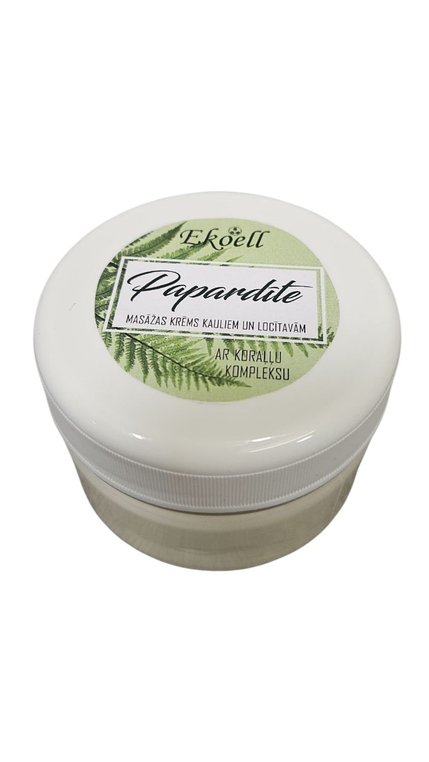 Ekoell Masāžas krēms kauliem un locītavām ar koraļļu kompleksu 80g Ekoell Masāžas krēms kauliem un locītavām ar koraļļu kompleksu 80g