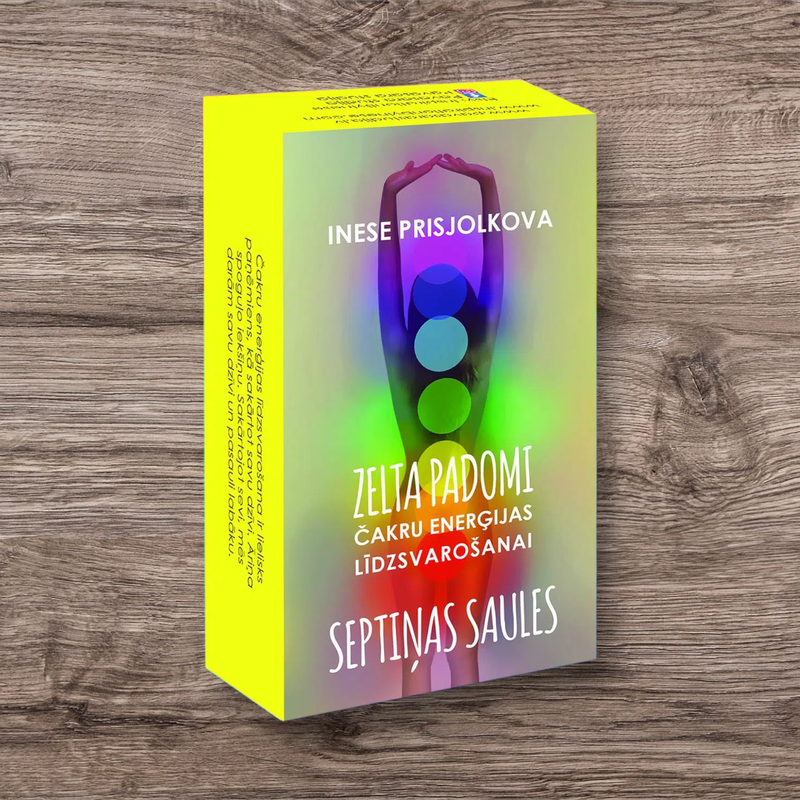 Kārtis “ZELTA PADOMI ČAKRU ENERĢIJAS LĪDZSVAROŠANAI” SEPTIŅAS SAULES