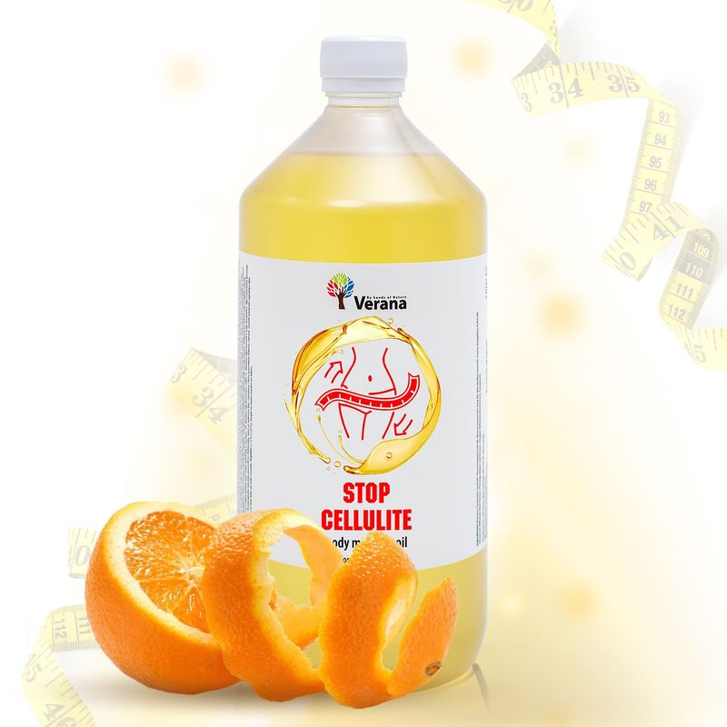 Pretcelulīta Masāžas eļļa ķermenim Verana Stop Cellulīts Pretcelulīta