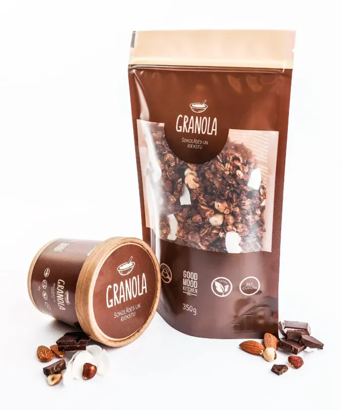 Šokolādes un riekstu Granola