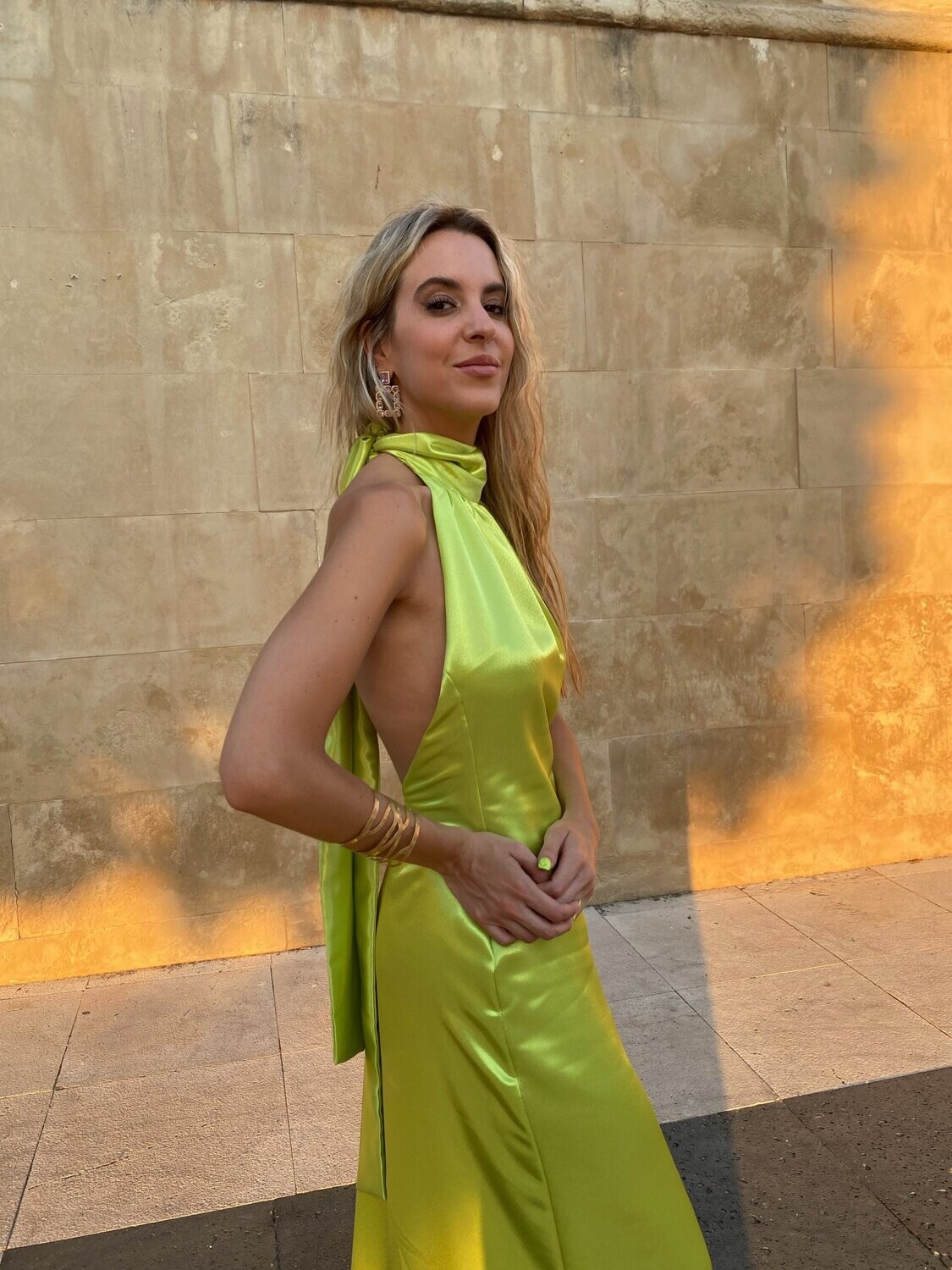 Vestido Cuello Halter lima
