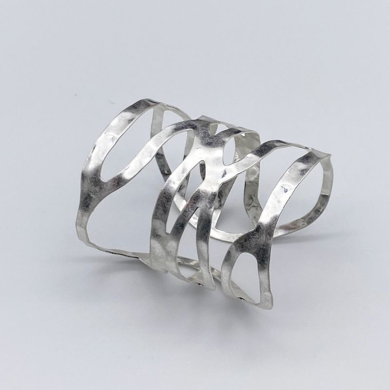 Brazalete Abstracto Plata