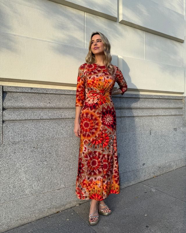 Vestido Nudo punto de seda