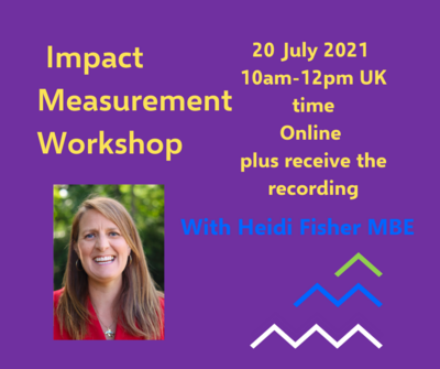 Impact Measurement Workshop Impact Measurement Workshop