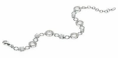 Fiorelli Silver/CZ Link Bracelet