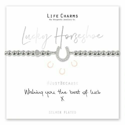 Life Charms Bracelet - Wishing You the Best of Luck (horseshoe)
