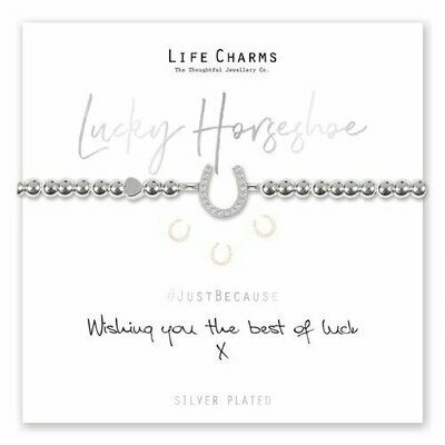 Life Charms Bracelet - Wishing You the Best of Luck (horseshoe)