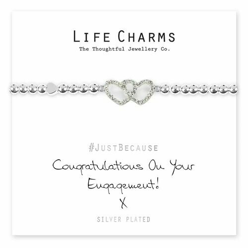 Life Charms Bracelet - Congratulations On Your Engagement