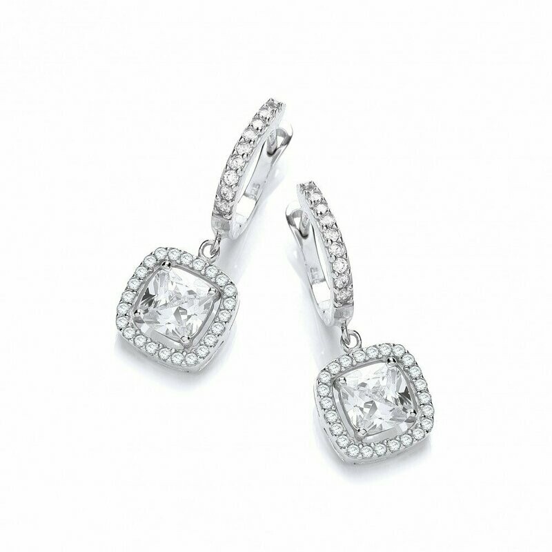 J JAZ Kristie Silver Drop Earrings