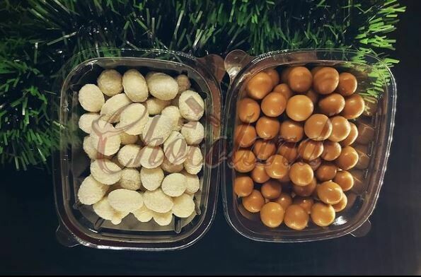 حبوب لوتس + سوداني مغطى بالشيكولاتة البيضاء