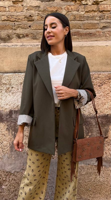 Blazer Oversize Verde Militar