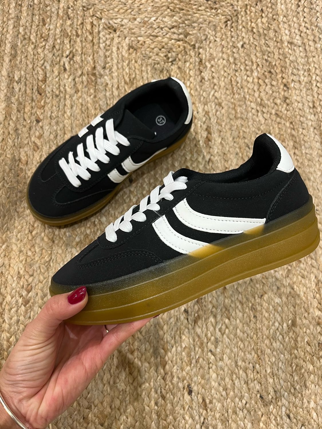 Zapatillas Doble Suela Negras