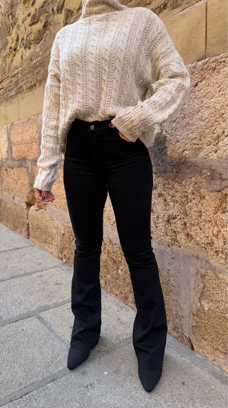 Vaquero Push Up Campana Negro
