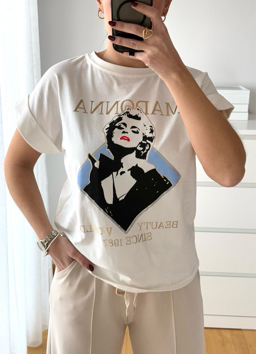 Camiseta Madonna Blanca