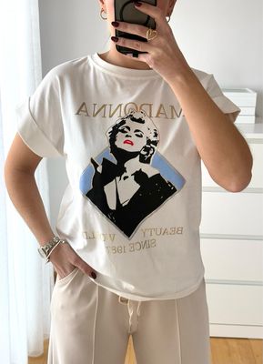 Camiseta Madonna Blanca