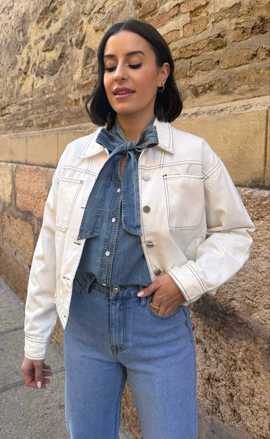 Chaqueta Vaquera Jasmine Blanca