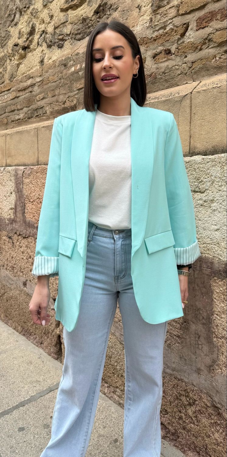 Blazer Oversize Turquesa