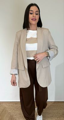 Blazer Oversize Beige Tostado
