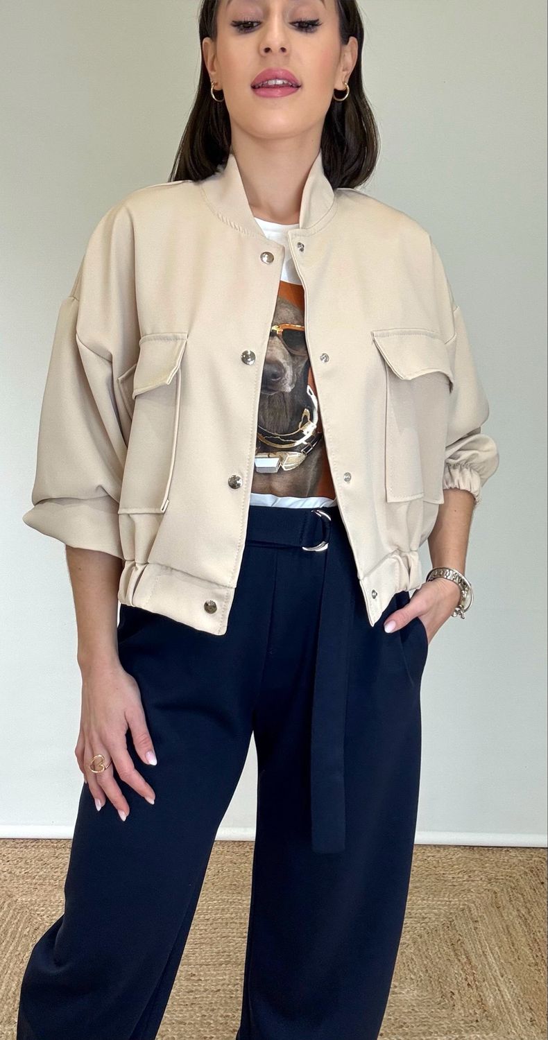 Bomber Briana Beige