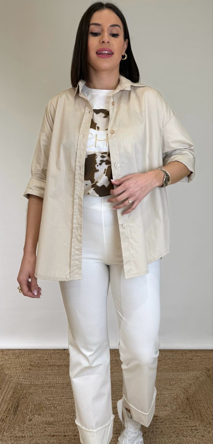 Camisa Basic Beige