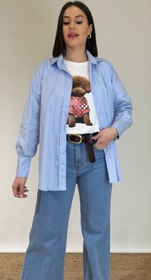 Camisa Basic Celeste
