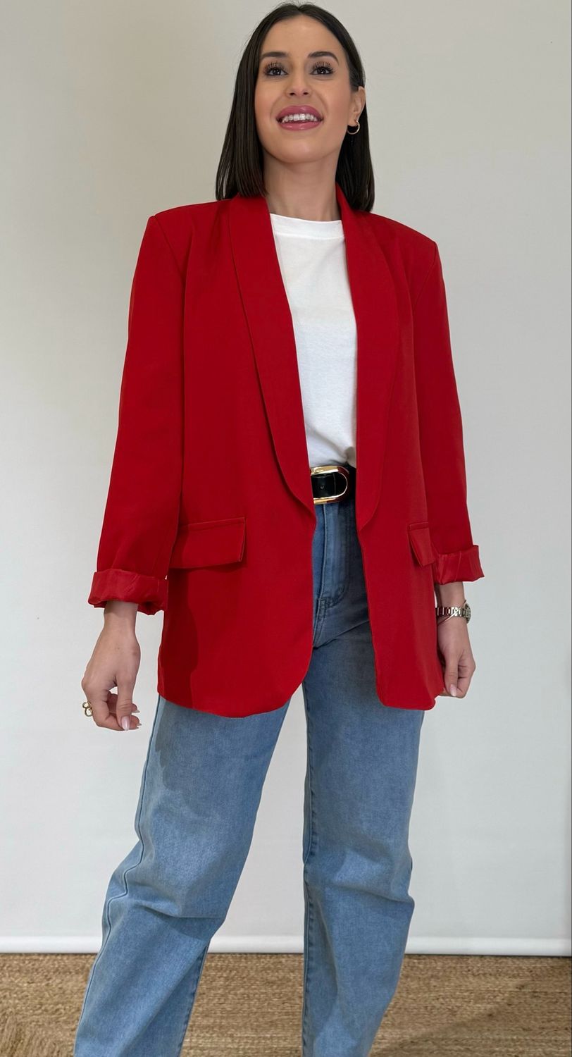 Blazer Oversize Nika Roja
