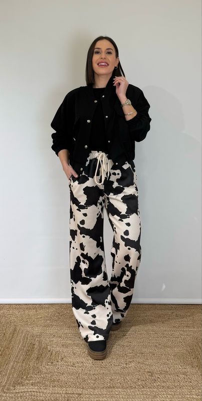 Pantalón Manchitas Negro