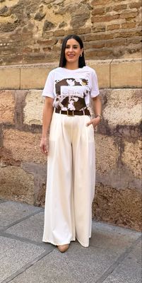 Pantalón Palazo Blanco