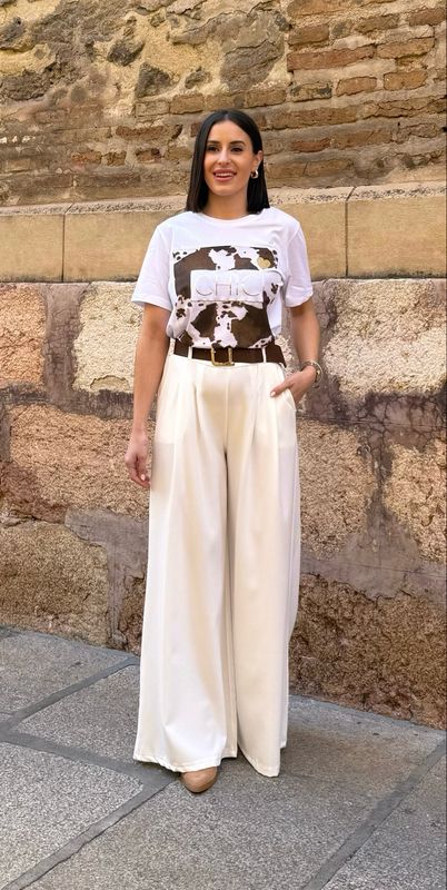 Pantalón Palazo Blanco