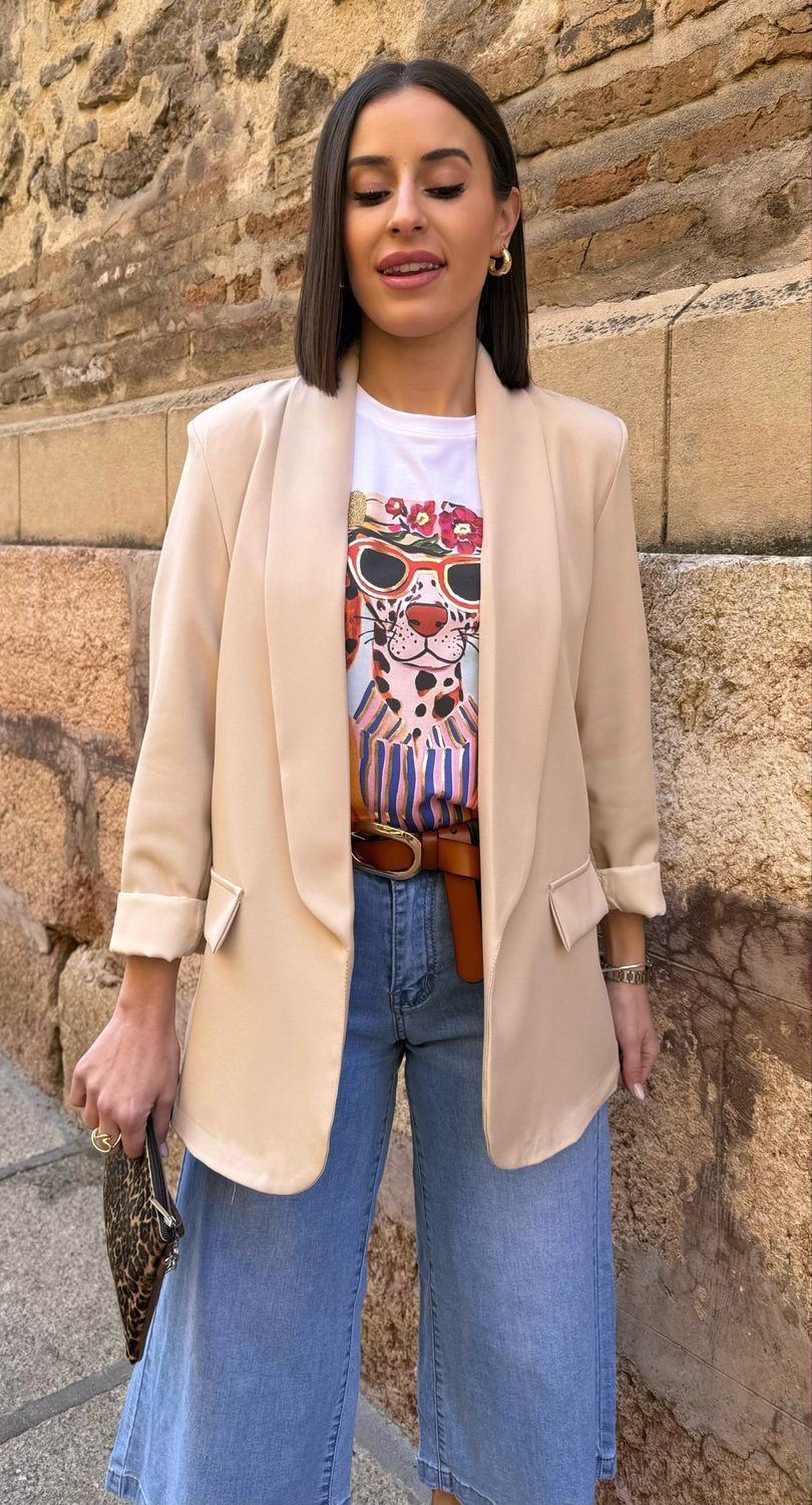 Blazer Oversize Nika Beige