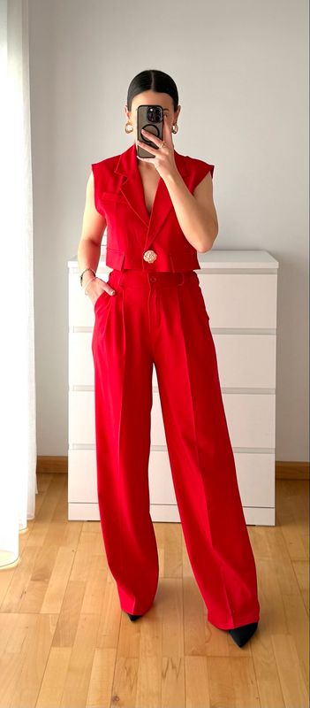 Conjunto Megan Rojo