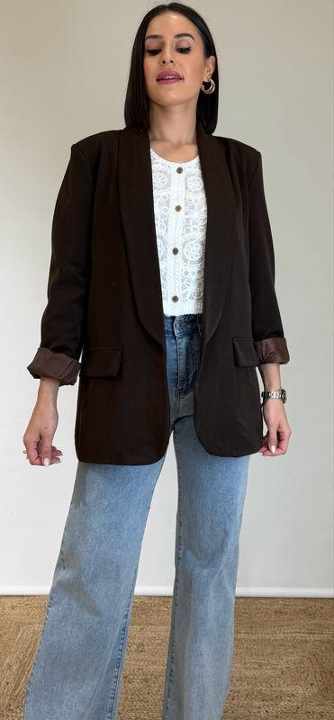 Blazer Oversize Nika Marrón