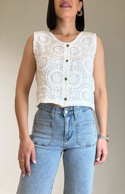 Chaleco Crochet Atenas Blanco