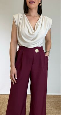 Camiseta Hombreras Dayana Beige