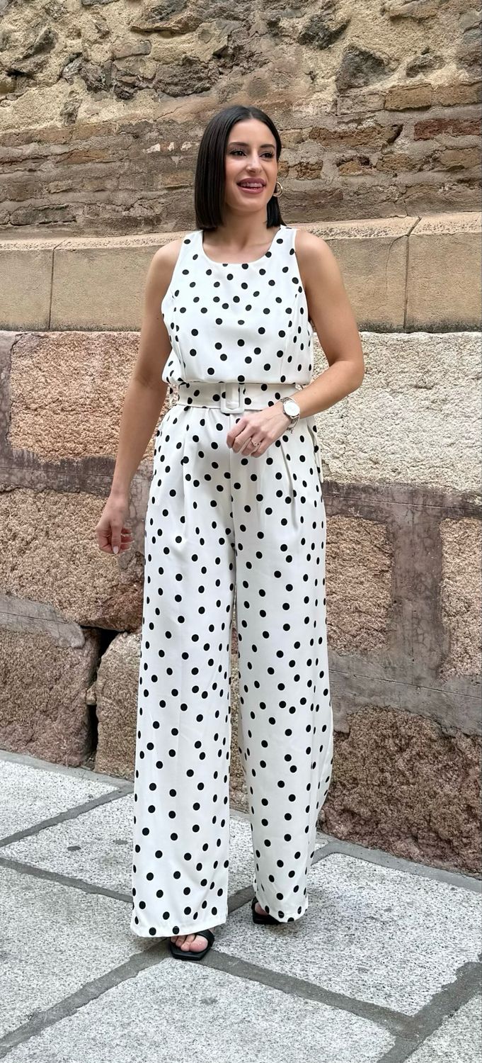 Mono Lunares Blanco