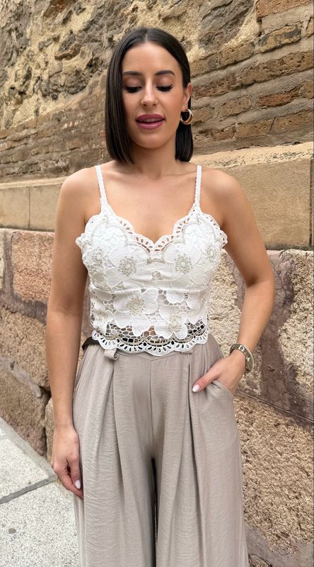 Too Crochet Flores Blanco