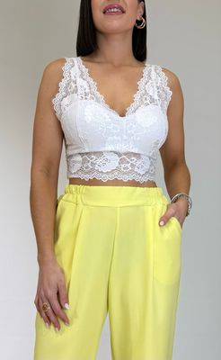 Bralette Encaje Blanco