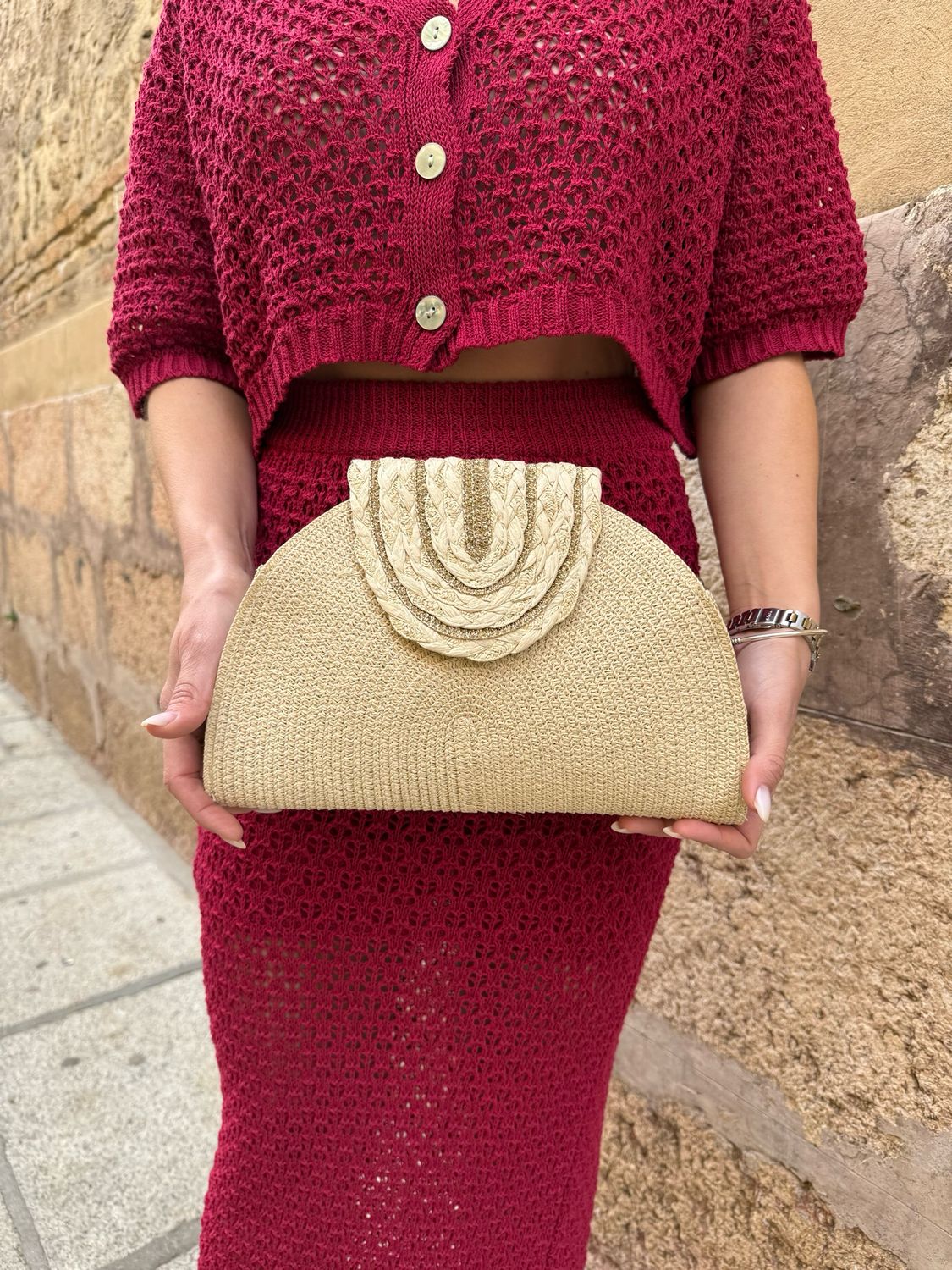 Bolso Esparto Beige