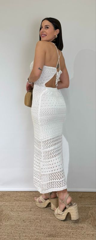 Vestido Hilo Cleo Blanco